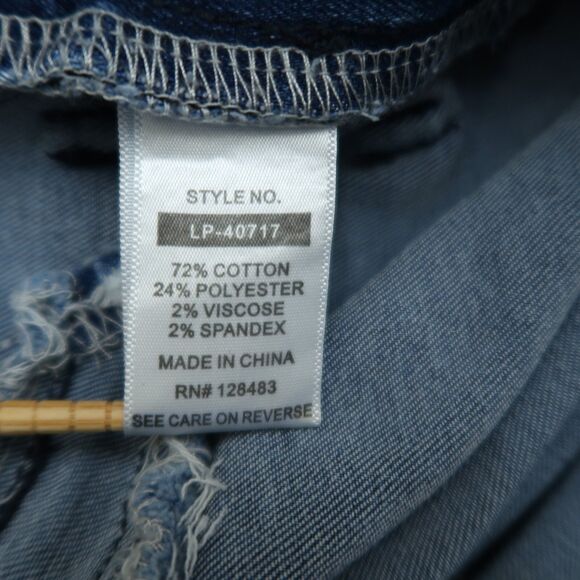 LITZ Premium Jeans Women's Size 27 Blue Mid-Rise Flare Denim Pants 31" Inseam - Picture 8 of 16